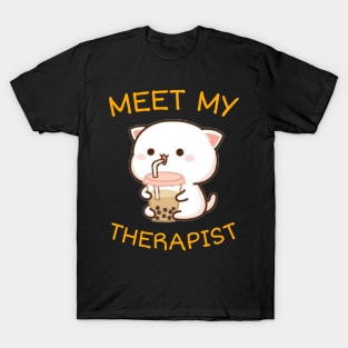 My Cat Is My Therapist Graphi T-Shirt